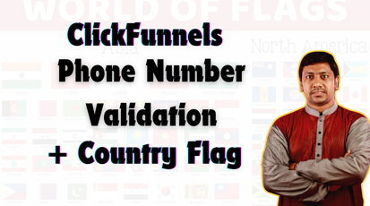 International telephone code validation script with country flag